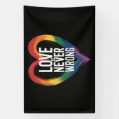 Liebe ist niemals falsch Pride Month LGBT Banner (Vertikal)