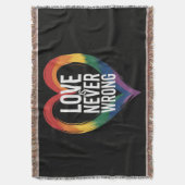 Liebe ist niemals falsch Pride Month LGBT Decke (Vorderseite Vertikal)