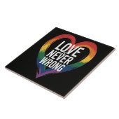 Liebe ist niemals falsch Pride Month LGBT Fliese (Seite)