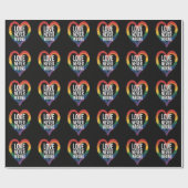 Liebe ist niemals falsch Pride Month LGBT Geschenkpapier (Flach)