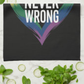 Liebe ist niemals falsch Pride Month LGBT Geschirrtuch (Gefaltet)