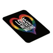 Liebe ist niemals falsch Pride Month LGBT Magnet (Rechte Seite)