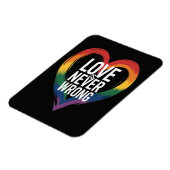 Liebe ist niemals falsch Pride Month LGBT Magnet (Linke Seite)