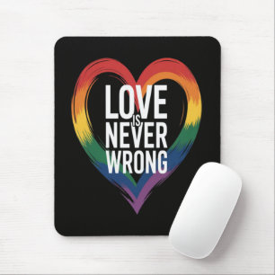 Liebe ist niemals falsch Pride Month LGBT Mousepad