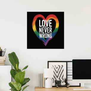 Liebe ist niemals falsch Pride Month LGBT Poster