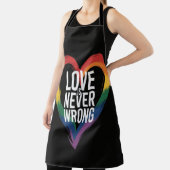 Liebe ist niemals falsch Pride Month LGBT Schürze (InSitu)