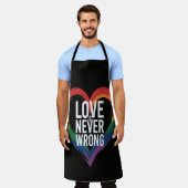 Liebe ist niemals falsch Pride Month LGBT Schürze (Getragen)