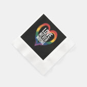 Liebe ist niemals falsch Pride Month LGBT Serviette (Ecke)