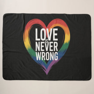 Liebe ist niemals falsch Pride Month LGBT Sherpadecke