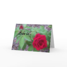 "Liebe ist"-Notizkarte