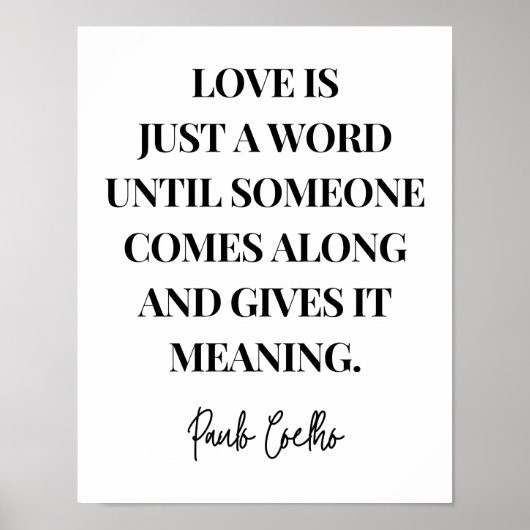 Liebe ist nur ein Wort, bis jemand kommt Poster (Vorne)