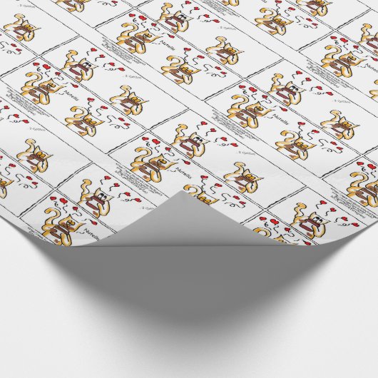 Liebe ist Nutella Geschenkpapier (Ecke)