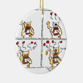 Liebe ist Nutella Keramik Ornament (Rechts)