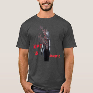 Liebe ist Opfer retro T-Shirt