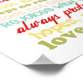 Liebe ist Patient 1 Korinther 13 Poster (Ecke)