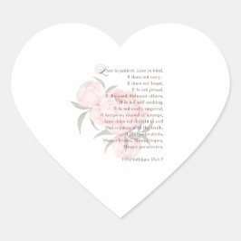 Liebe ist Patient - Heirat mit Schrift Herz-Aufkleber