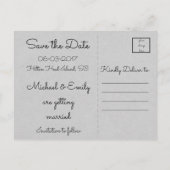 Liebe ist patient Kind-nie Versagt~Scripture~Weddi Ankündigungspostkarte (Rückseite)