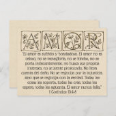 Liebe ist patient Kind-nie Versagt~Scripture~Weddi Postkarte (Vorne/Hinten)