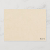 Liebe ist patient Kind-nie Versagt~Scripture~Weddi Postkarte (Rückseite)