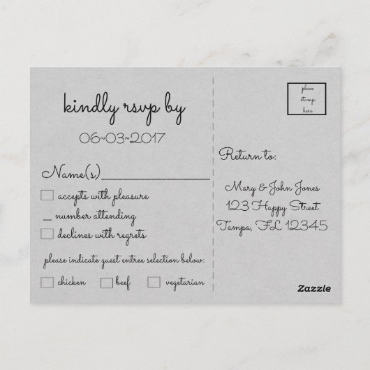 Liebe ist patient Kind-nie Versagt~Scripture~Weddi Postkarte (Rückseite)