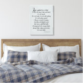Liebe ist Patient Leinwanddruck (Insitu (Schlafzimmer))