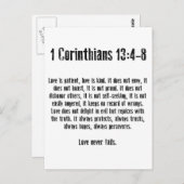 Liebe ist Patient Postkarte (Vorne/Hinten)