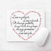 Liebe ist Patient Word Herz Mousepad (Mit Mouse)