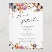 Liebe ist Patientenfloralkarte Einladung (Vorne/Hinten)