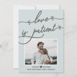 Liebe ist Patientenkalligrafie Blue Wedding versch Save The Date