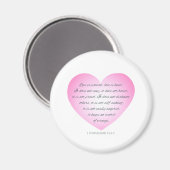 Liebe ist Patientenquote Valentine | Magnet (Vorderseite/Rückseite)