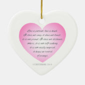 Liebe ist Patientenquote Valentine | Ornament (Hinten)