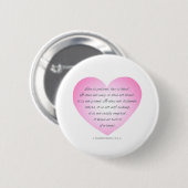 Liebe ist Patientenquote Valentine | Schaltfläche  Button (Vorne & Hinten)