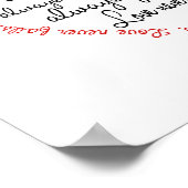 Liebe ist PatientenWord Herz uneingerahmt oder ger Poster (Ecke)
