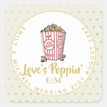 Liebe ist Poppin - Hochzeit Brautparty Vielen Dank