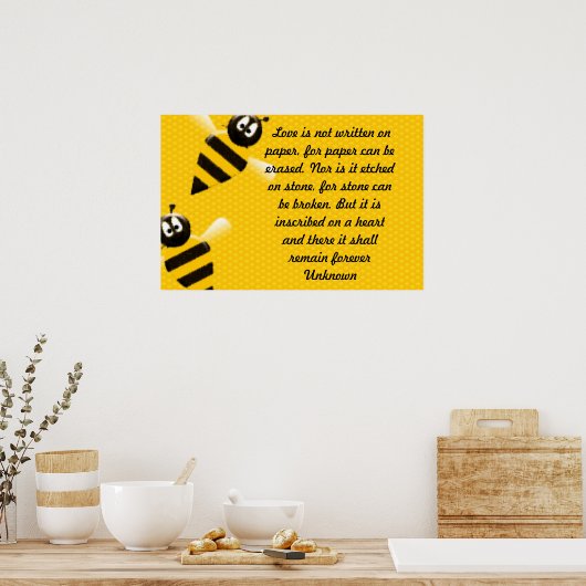 Liebe ist poster (Küche)