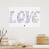Liebe ist Poster (Küche)