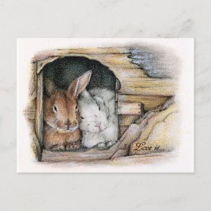 Liebe ist... postkarte