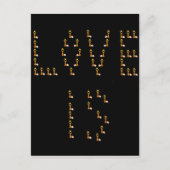 Liebe ist postkarte (Vorderseite)
