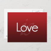 Liebe ist Postkarte (Vorne/Hinten)