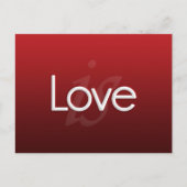 Liebe ist Postkarte (Vorderseite)