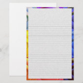 Liebe ist Regenbogen Briefpapier (Vorne/Hinten)