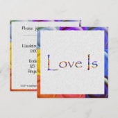 Liebe ist Regenbogen Einladung (Vorne/Hinten)