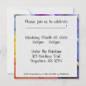 Liebe ist Regenbogen Einladung (Rückseite)