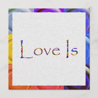 Liebe ist Regenbogen Einladung