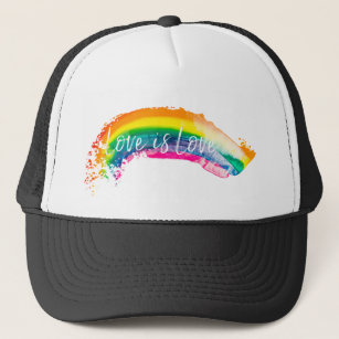 Liebe ist Regenbogen-Stolz-Fernlastfahrer-Hut der Truckerkappe