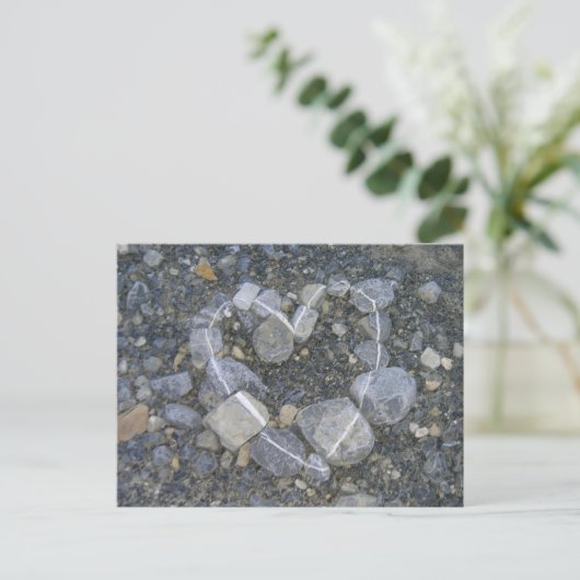 Liebe ist Rock Solid Postkarte (Stehend Vorderseite)