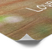 Liebe ist Rose von Patienten Poster (Ecke)