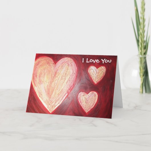Liebe ist rot, ich Liebe Sie Karte (Vorderseite)