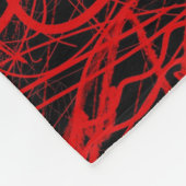 Liebe ist rot und schwarz wichtig fleecedecke (Ecke)