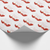 Liebe ist Rote Rose von Patienten Geschenkpapier (Ecke)